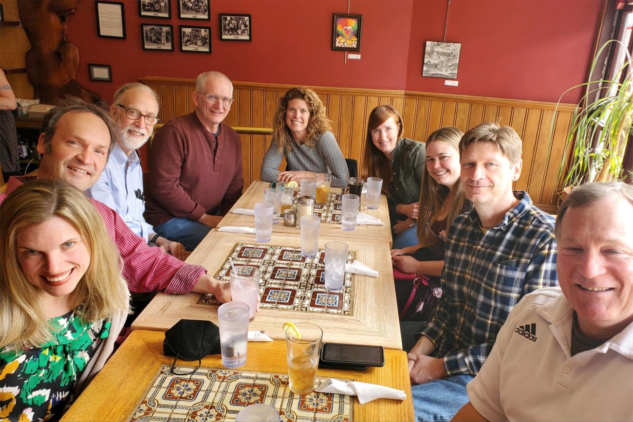 CIRS faculty at lunch