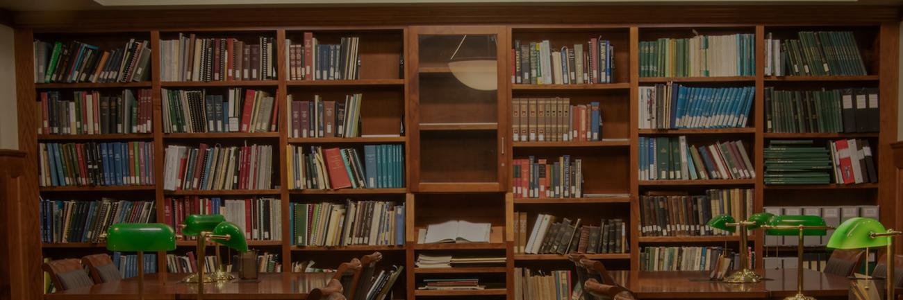 The Mahn Center for Archives book shelves