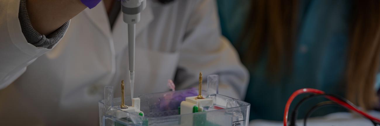 Dr. Chunmin Low works in the Diabetes Institute lab