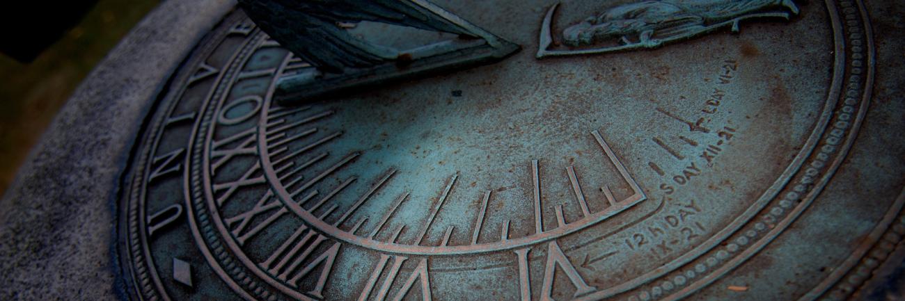 The sundial at Ohio University
