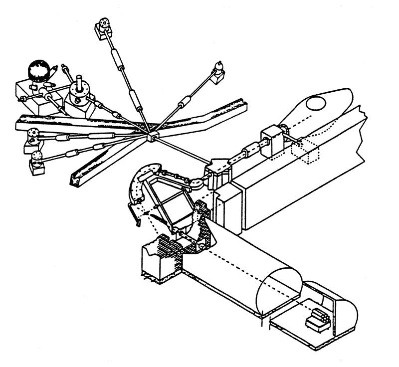 4 FIG. 1. Diagram of the accelerator and beamlines at the Edwards Accelerator Laboratory. Note the beam swinger and the time-of-flight tunnel in the lower right.