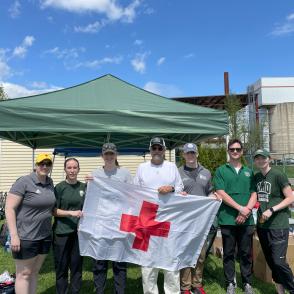 Picture of the AT Department after a Marathon Event