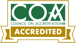Council on Accreditation logo accredited
