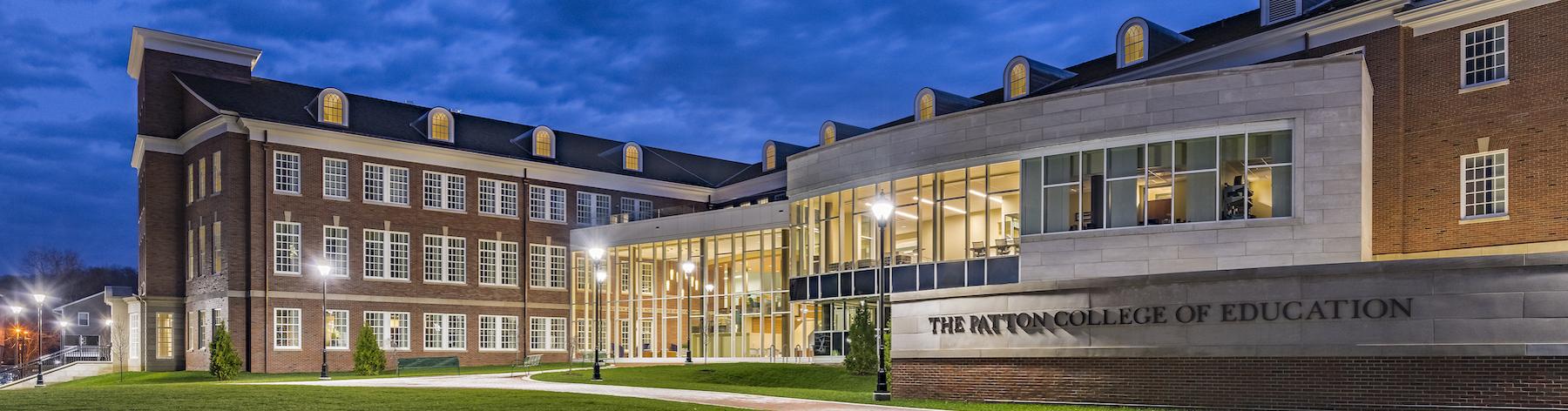 Patton Hall at Dusk