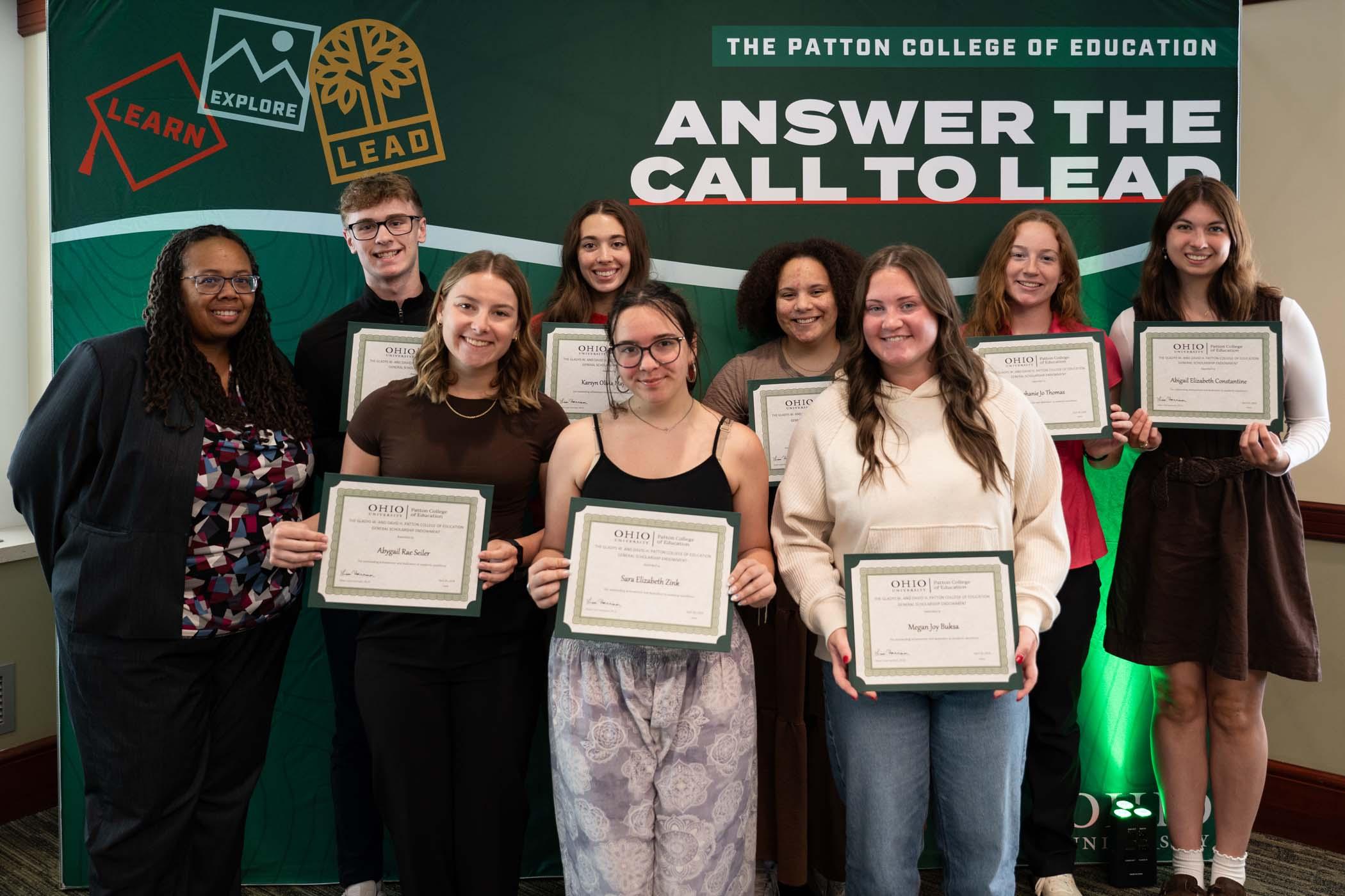 The Gladys W. and David H. Patton College of Education General Scholarship Endowment 2026-27