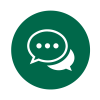 Illustrated talk bubbles icon
