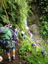 Students hiking in Costa Rica in 2013