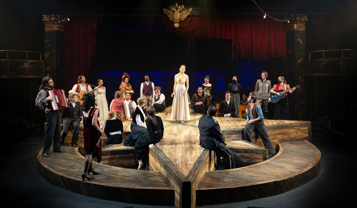 Group of actors on stage 