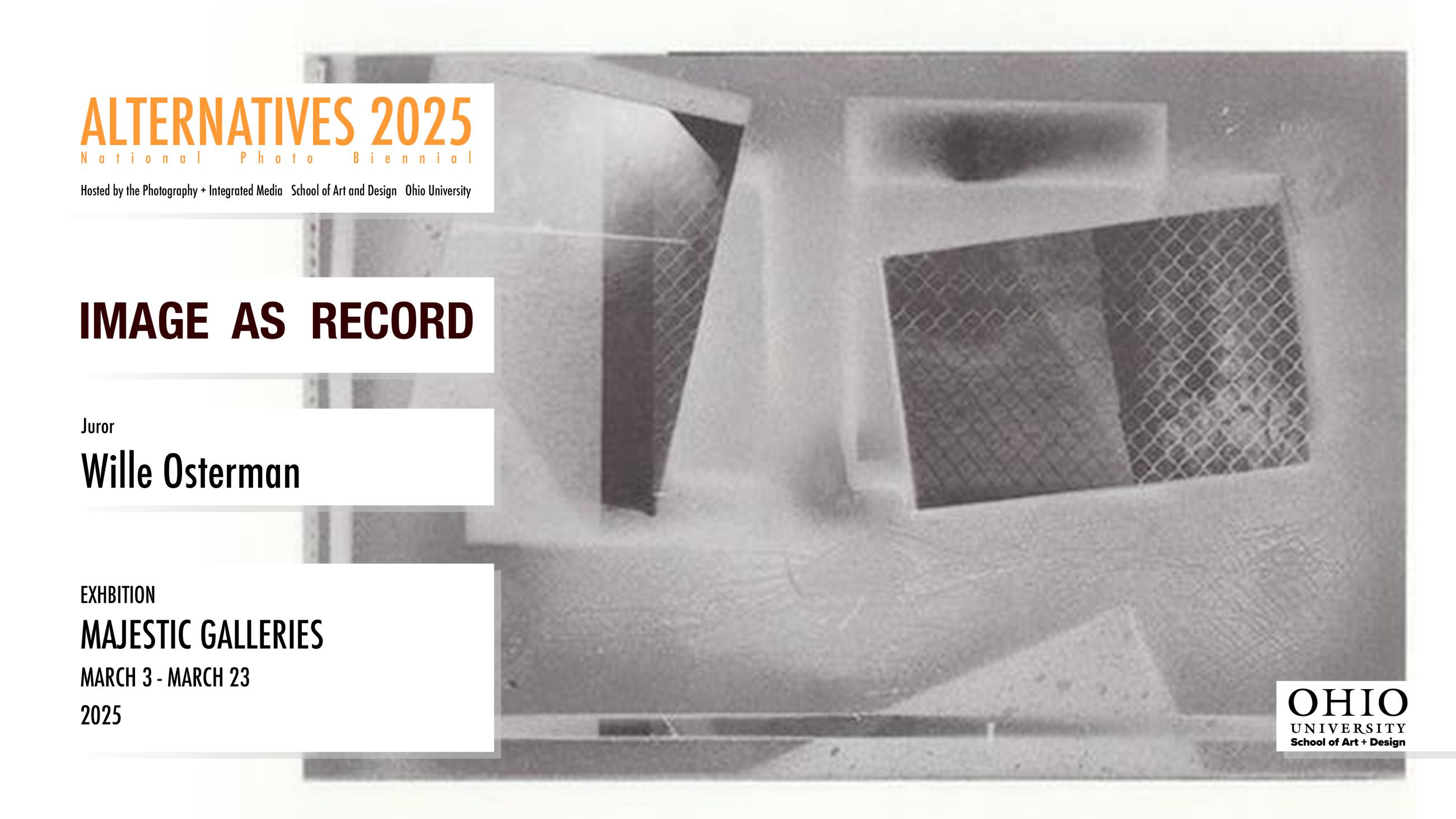 Alternatives 2025: Image as Record flyer