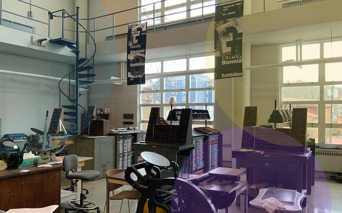 A graphic design facility