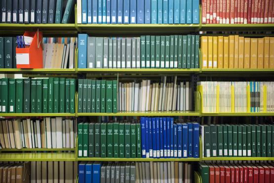 Bound periodicals in the Alden Library stacks