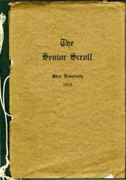 Cover of "The Senior Scroll," Ohio University, 1918