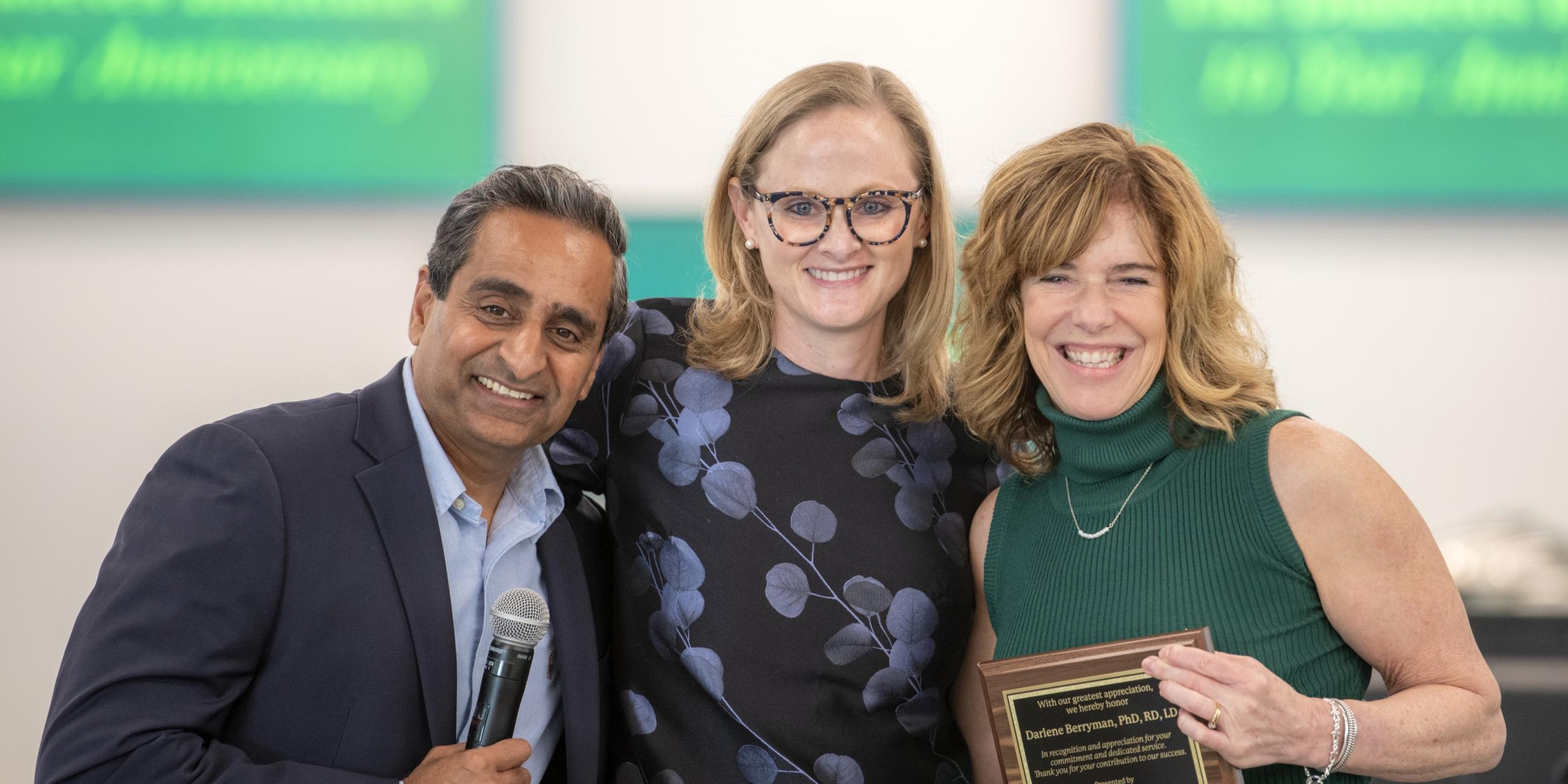 Three Diabetes Institute faculty members pose for a photo
