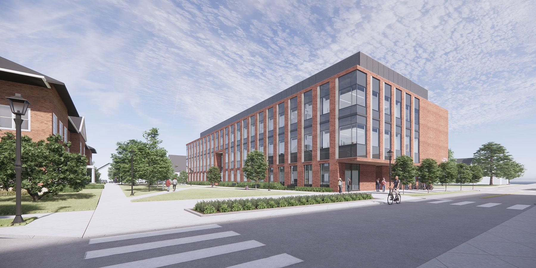 Rendering of the new Heritage Translational Research facility coming to OHio University in 2025.