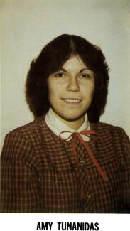 1982 yearbook portrait of Amy Tunanidas