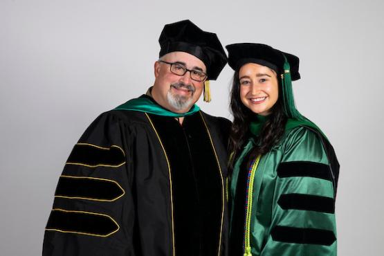A picture of Julia Carroccio and her dad James
