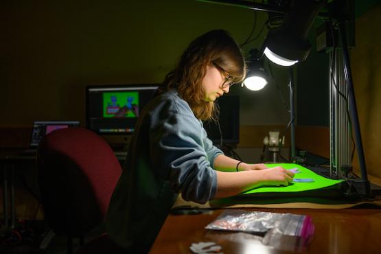 advanced animation lab student photo