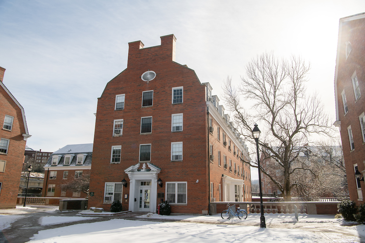 Photo of Treudley Hall, located on West Green