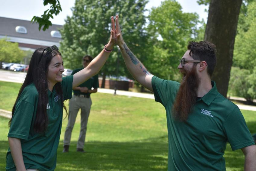 Orientation staff