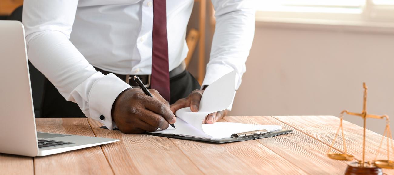 person writing