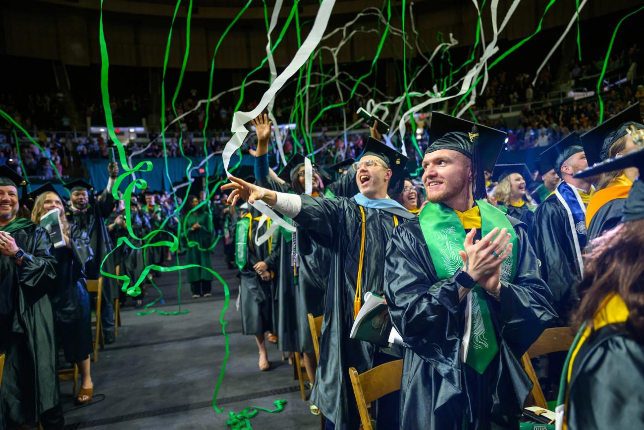 Graduate student commencement at Ohio University