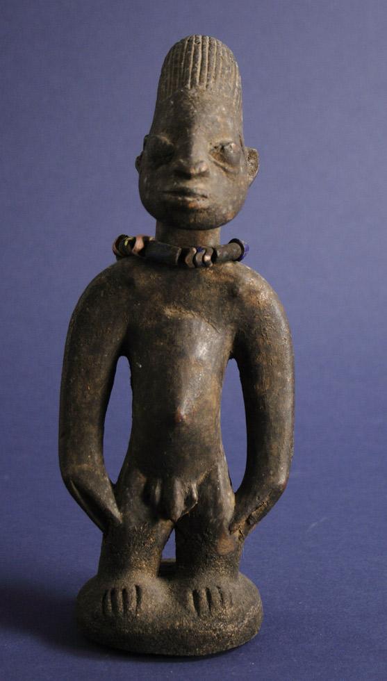 Ibeji figure,  20th c.,  Yoruba, Nigeria,  wood,  8.5 x 2.5 x 2.5in ( 216 x 6.4 x 6.4cm),  68.104.B5.
