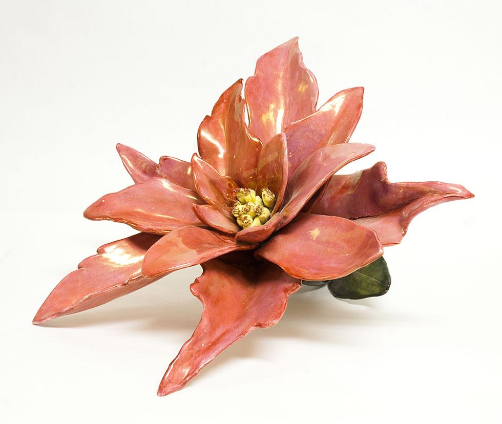 Untitled, 1996, Linda Lighton, earthenware and glazes, 10 in. x 15 in. x 15 in. (25.4cm x 38cm x 38cm), 97.004.1. Gift of the artist.
