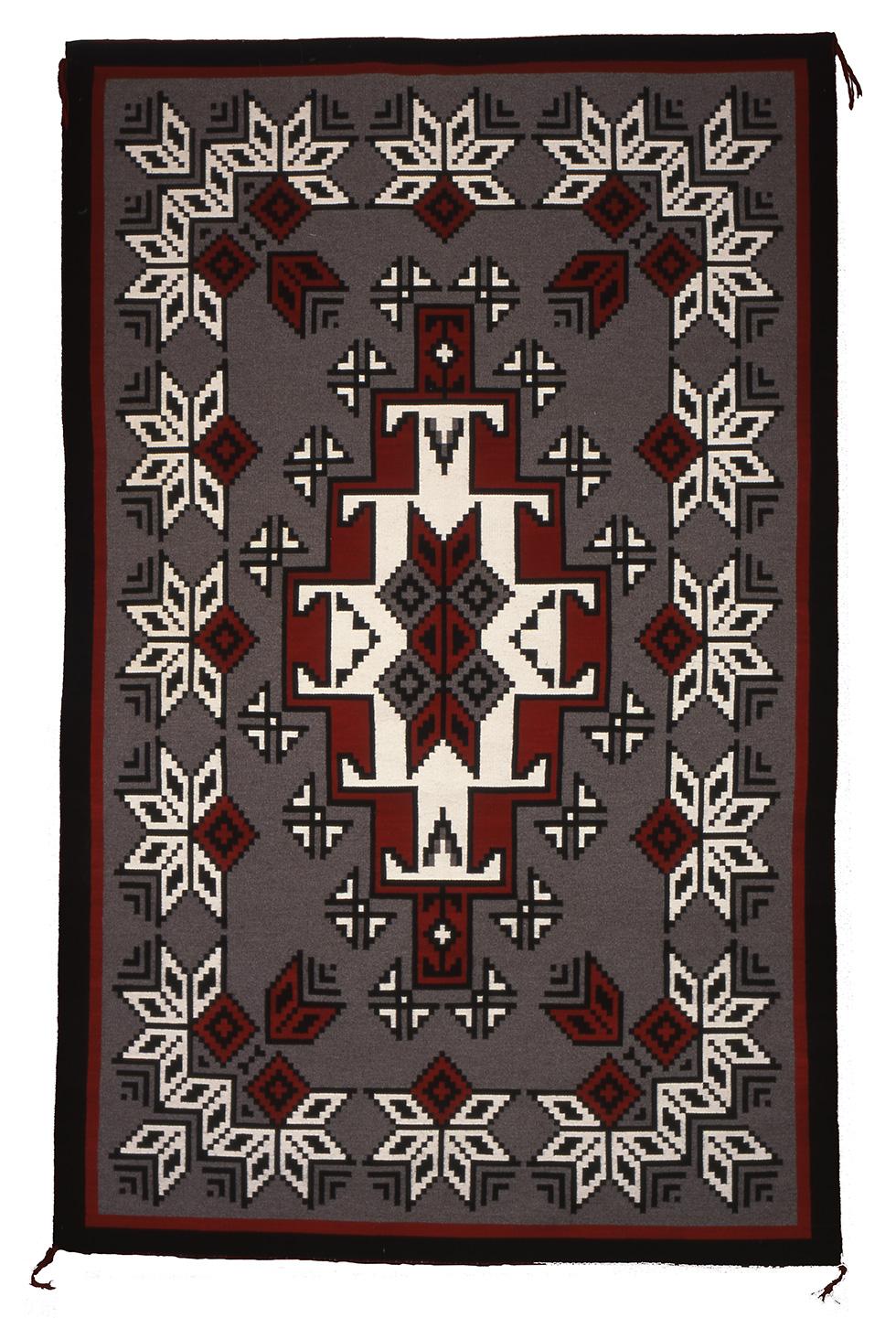 Ganado Wall Hanging, c.1977, Stella Todacheeny, 83.5 x 60in (212.1 x 152.4cm), 91.023.341. Gift of Edwin L. and Ruth E. Kennedy.