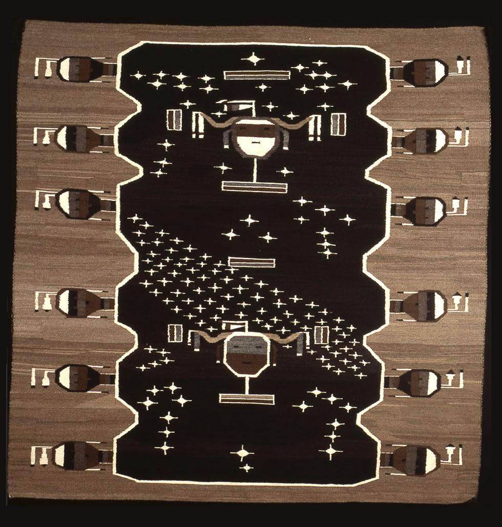 The Night Sky from the Hailway Chant, n.d., Mary Ann Foster, 65 x 65in (165 x 165cm), 2003.02.01.
