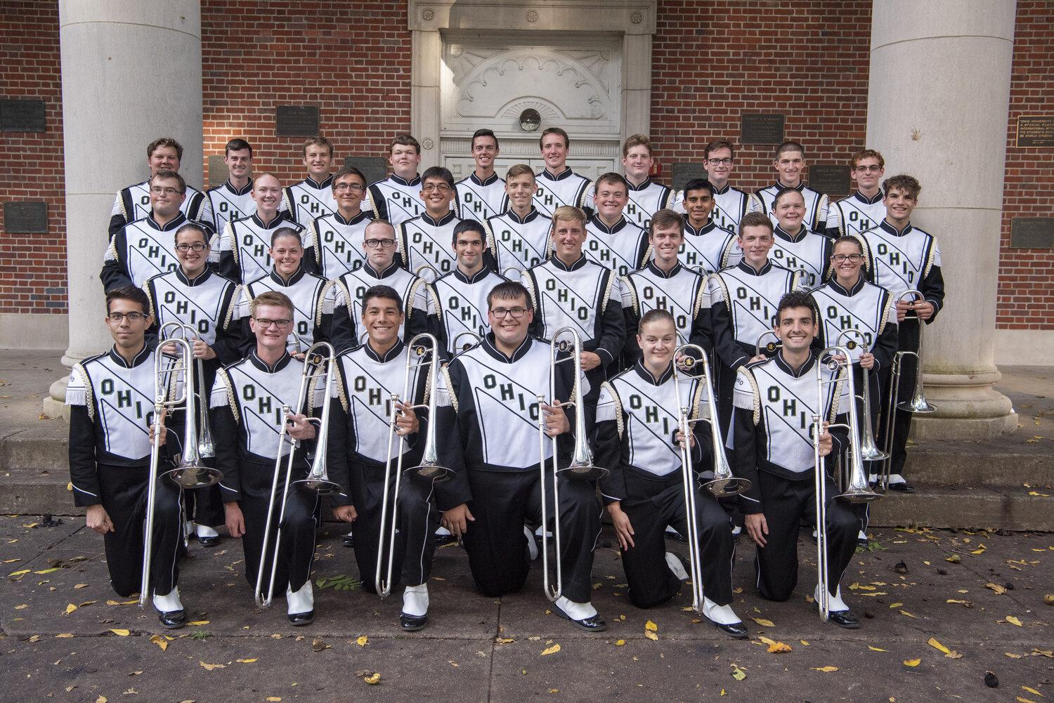 Marching 110 trombone players