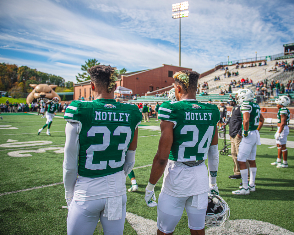Xavior and Ilyaas Motley in uniform - OHIO Football