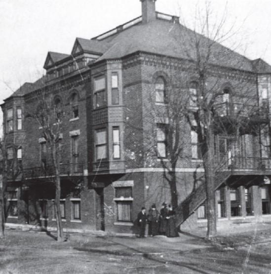 Howard Hall in black and white