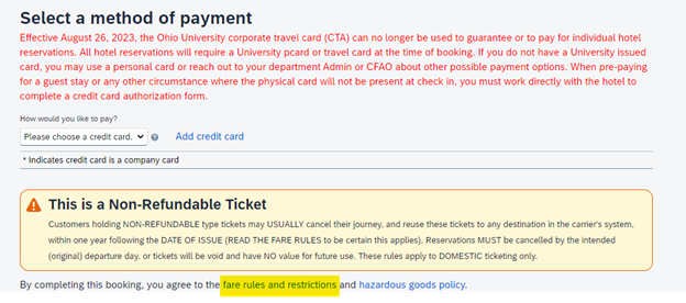 Example, Restrictions Button
