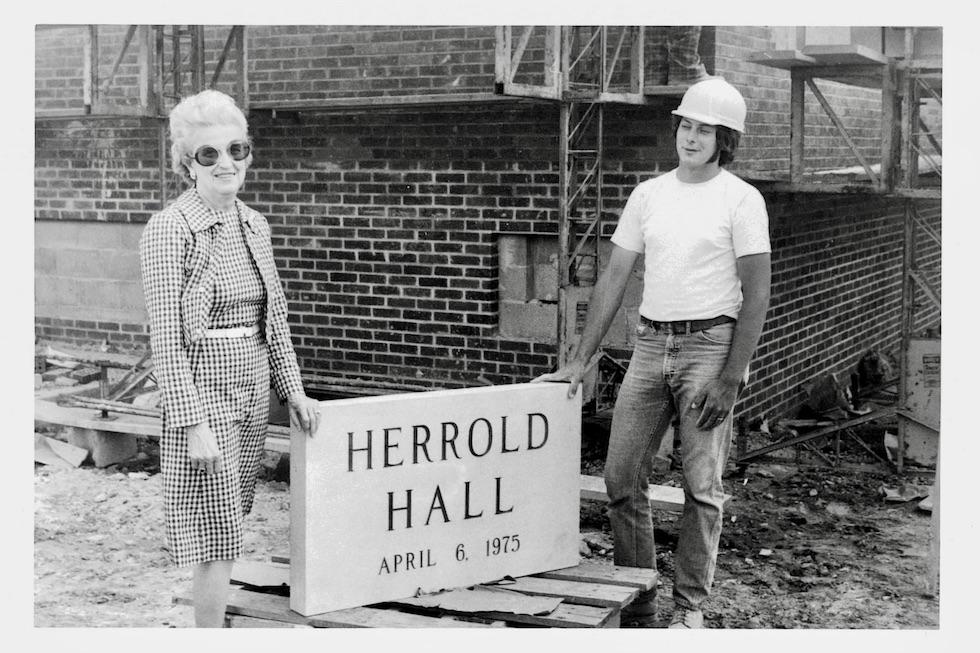 Cornerstone for Herrold Hall
