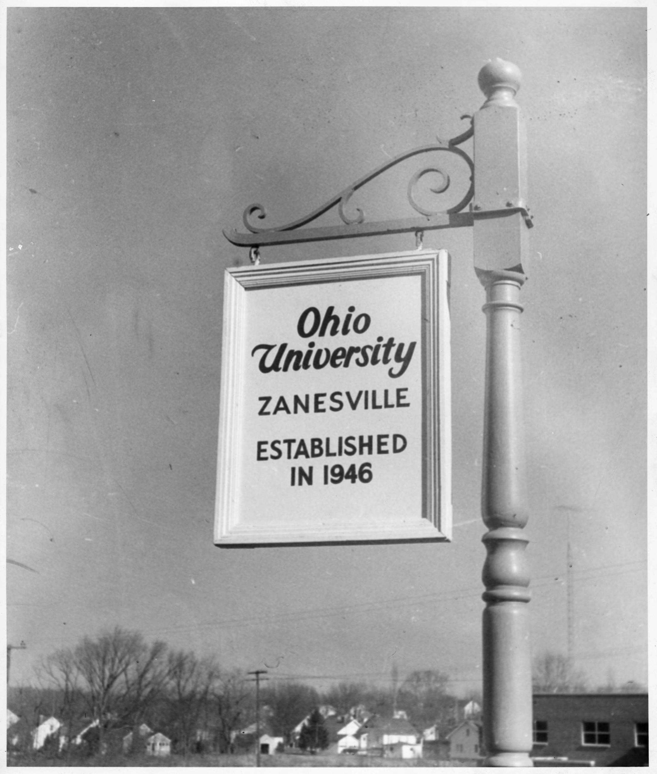 Zanesville History Sign