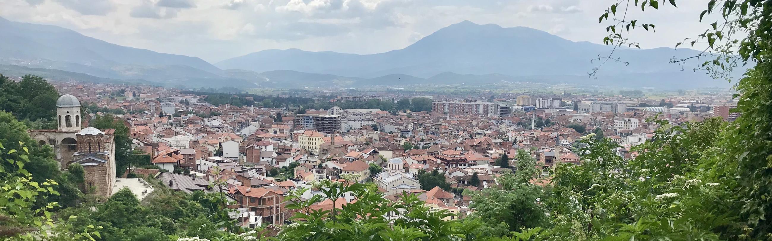 View of Kosovo from a vista