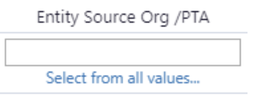 Select from all values