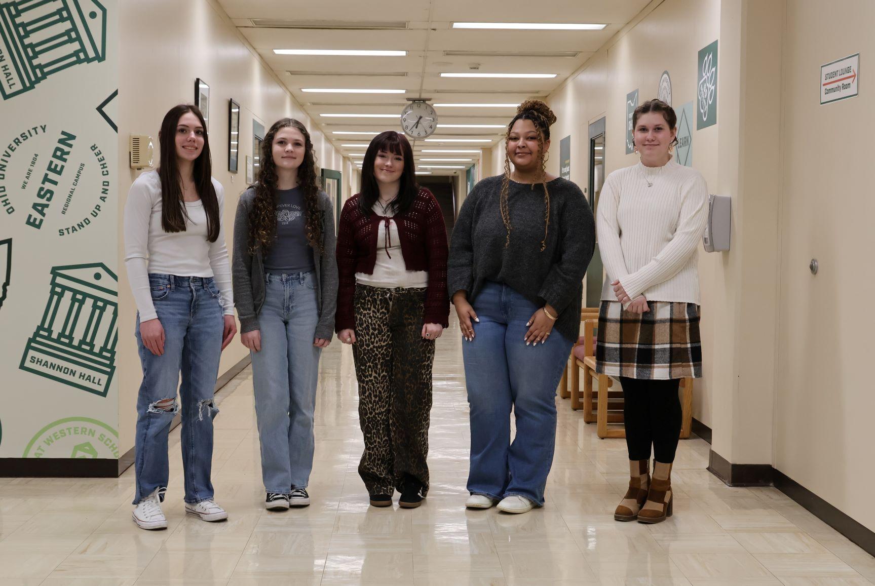 2025 OHIO Eastern MLK Essay Contest Winners, 5 young women standing together
