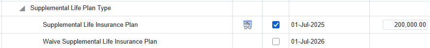 screenshot of MPI Supplemental Life enrollment