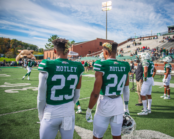 Xavior and Ilyaas Motley in uniform - OHIO Football