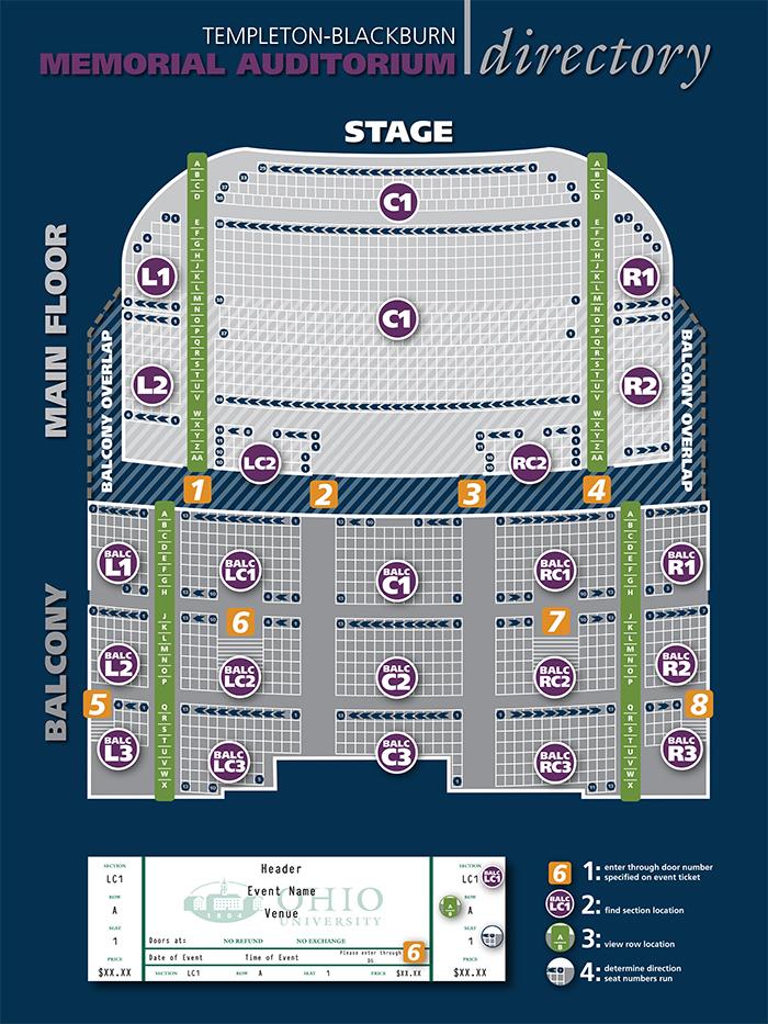 Memorial Auditorium Map